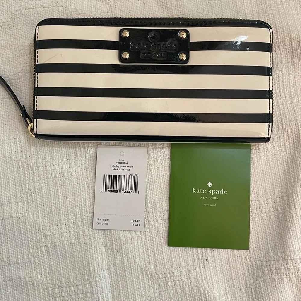 KATE SPADE - Wellesley patent stripe - WLRU1786 - NWT - Picture 7 of 9